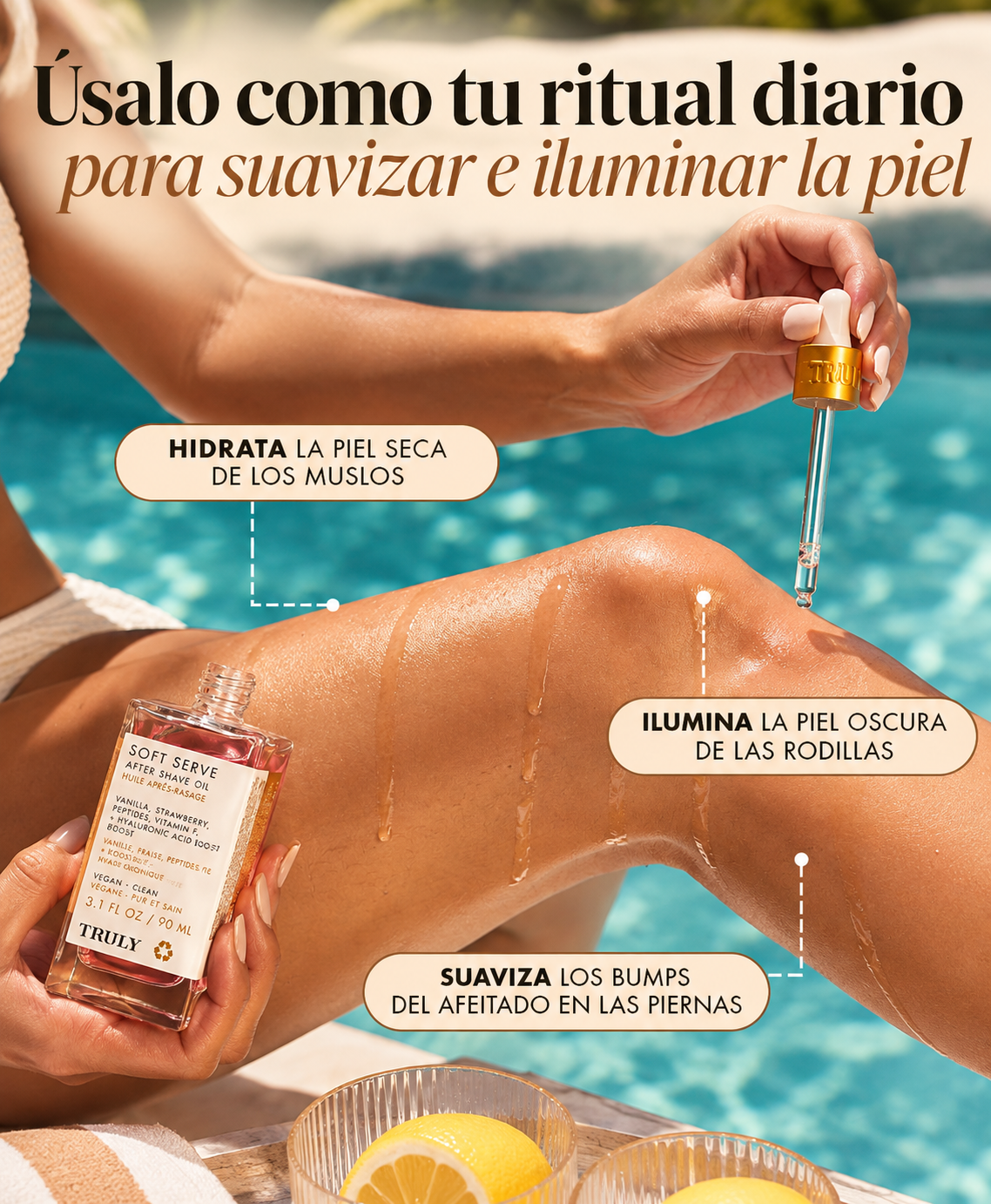 Truly Soft Serve - Piel Suave, brillante y Perfumada al Rasurar