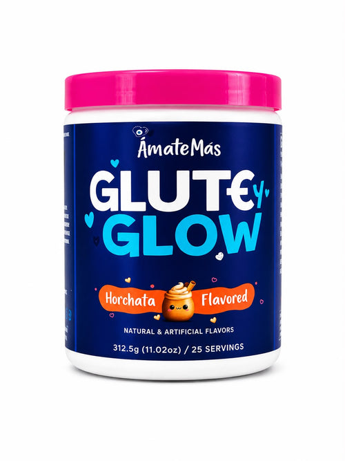 ÁmateMás Glute y Glow - Creatina + Biotina sabor Horchata, 312.5g